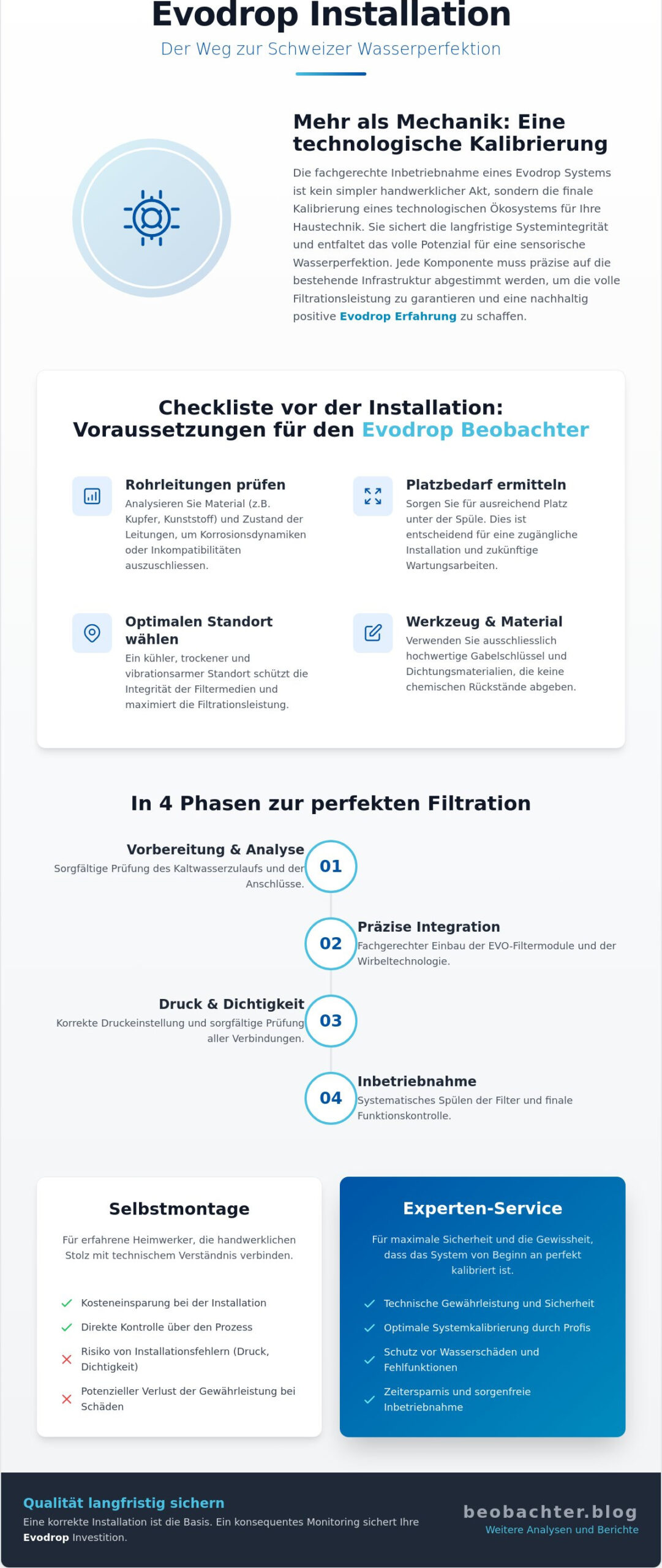 Evodrop Installation Anleitung: Der präzise Weg zur Schweizer Wasserperfektion (2026)