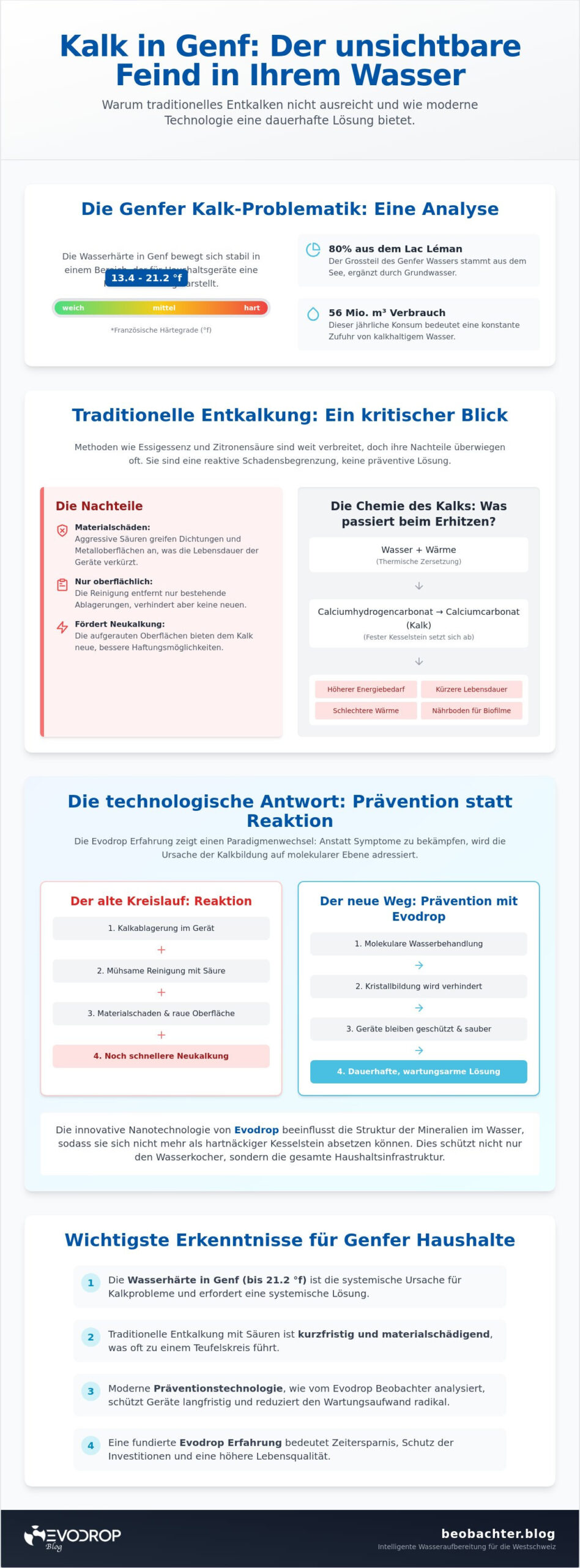 Wasserkocher entkalken in Genf: Warum herkömmliche Methoden 2026 an ihre Grenzen stossen